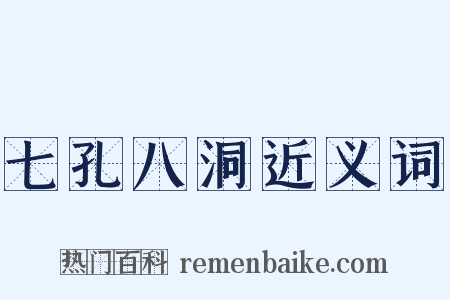七孔八洞近义词是什么意思的图片